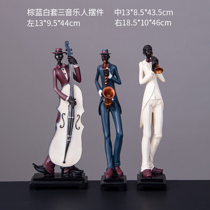 ヨーロッパ式の創意的なバンドの置物の家庭装飾品の音楽の人物の模型のバーの客間の酒の箱は開業の贈り物を飾っています。|undefined