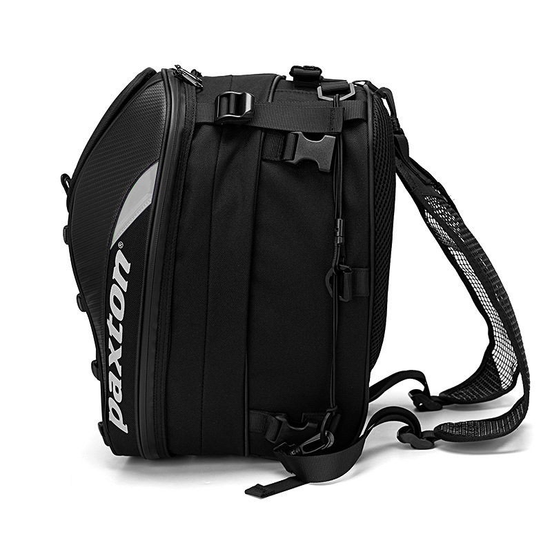 Bolsa de casco de asiento trasero de motocicleta de gran capacidad de viaje mochila de hombro mochila trasera a prueba de agua equipo de caballero