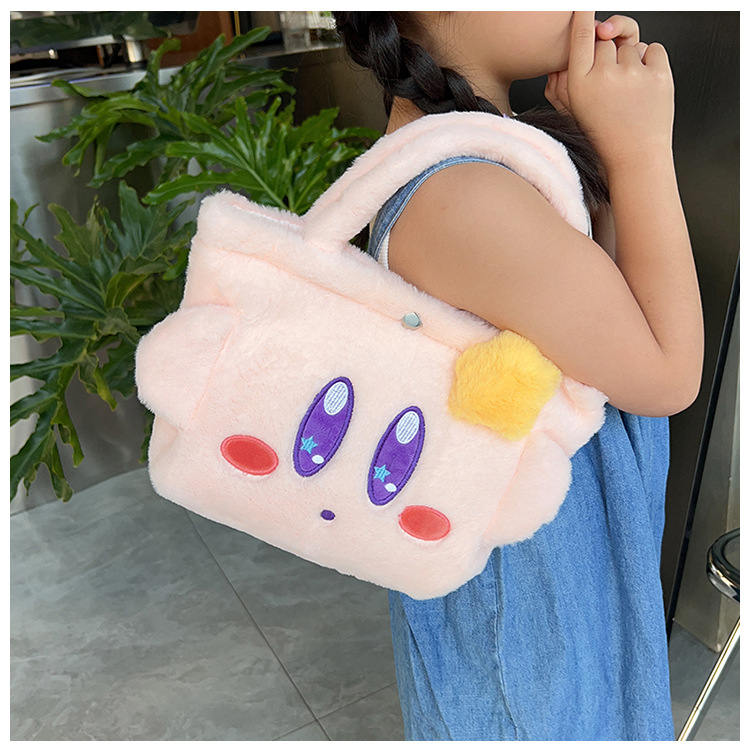 2023 Fashionable and cute cartoon doll small shoulder bag, plush toy single-shoulder crossbody bag, student hand-held mobile phone bag undefined
