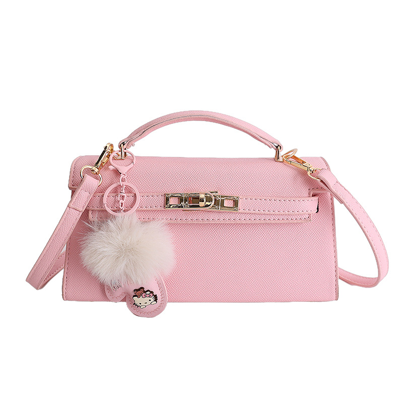 Textura de bloqueo bolso de mano Kelly 2026 nuevo estilo extranjero bolso de hombro de moda diaria bolso pequeño