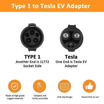 Elektrikli avtomobil şarj cihazları American Standard to Tesla Adapter