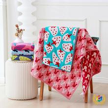 ǒ纯棉吸水毛巾纯棉毛巾双层三层纱布浴巾加大男女吸水透气柔软不