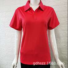 2021新款短袖T恤女夏季翻领t桖批发厂家休闲妈妈装针织衫地摊货源