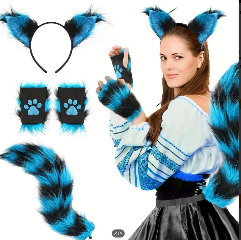 Gloves, synthesized set for children and adults, suit, halloween, cosplay