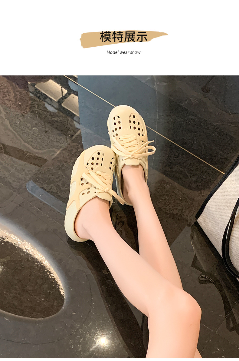 Dép sandal nữ xỏ ngón đế bệt lỗ thoáng khí, quai mềm dễ chịu — EN36 Hạnh chi tiết 14