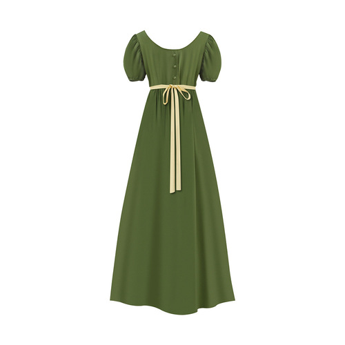 Bridgeton Vintage Regency Ball Gown High-Waisted Prom Dress Victorian Era Tea Dress Halloween Costume