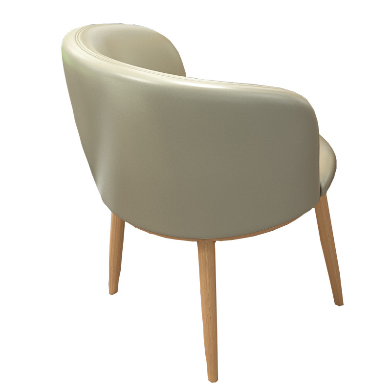 실버 가죽 의자