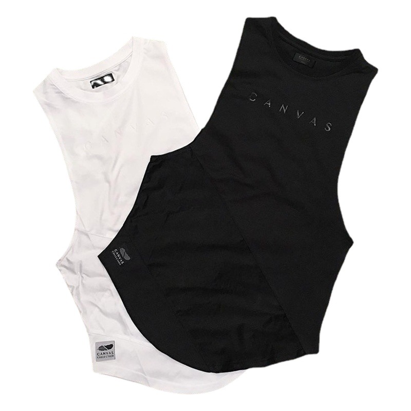 Quick-drying vest men's sports stitching fitness top muscle fitness training running base suction undershirt basketball suit