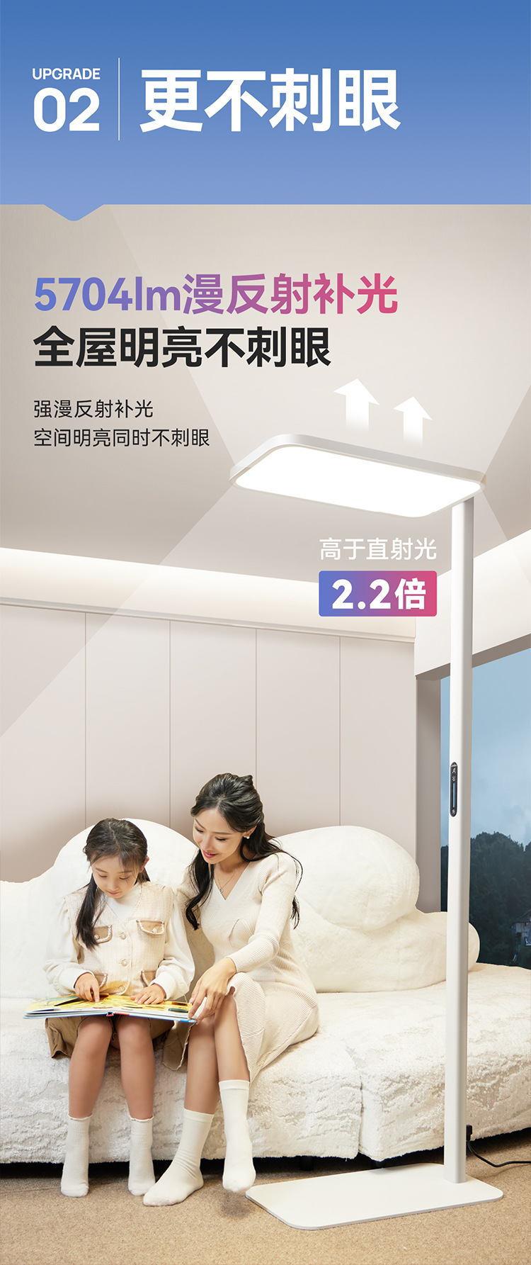 批发全光谱AA级阅读学习护眼灯学生防近视大路灯立式落地护眼台灯-阿里巴巴