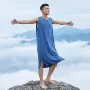 男士透气中长款夏季家居服