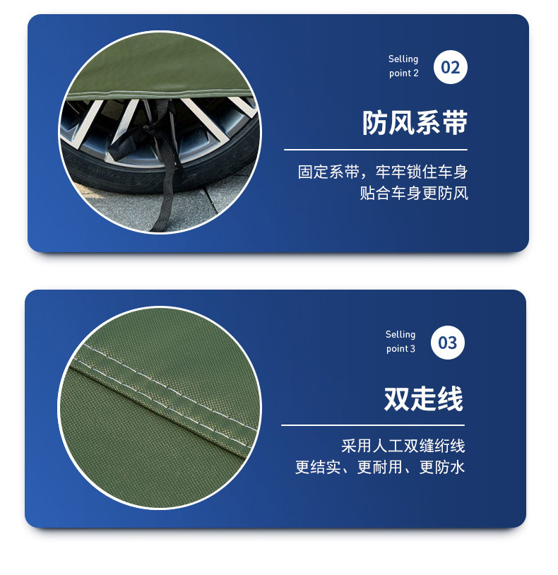 Custom-made, fully opaque car covers, made of thickened canvas, suitable for all seasons, waterproof, sunproof, and dustproof
