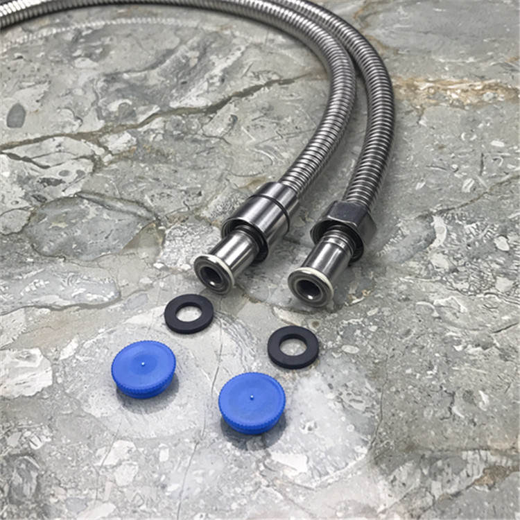 Stainless steel spring tube bathroom water heater, household water pipe, 1.5-meter shower head water inlet hose, starting from one piece undefined