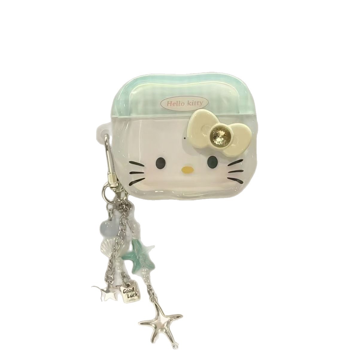 Ins Mint Cartoon Bow KT Cat Airpods 4 Case Apple Pro3 Bluetooth Headset Case