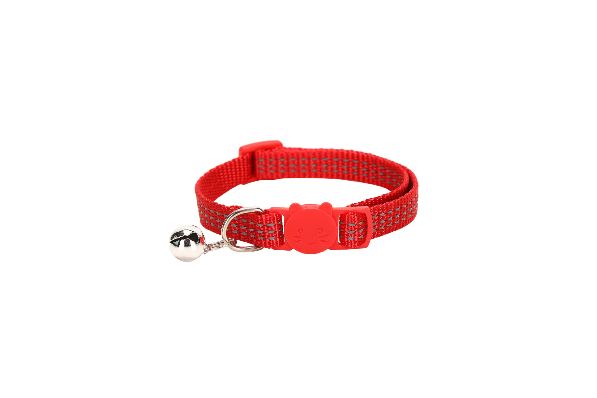 Pei Chong Beibei nuevo producto seda reflectante color hebilla de gato collar de gato reflectante hebilla de seguridad ajustable correas al por mayor
