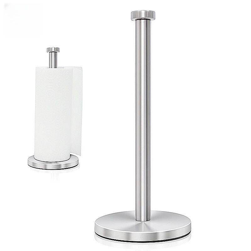 Kitchen table vertical tissue holder tissue holder stainless steel single column kitchen restaurant toilet creative large roll paper