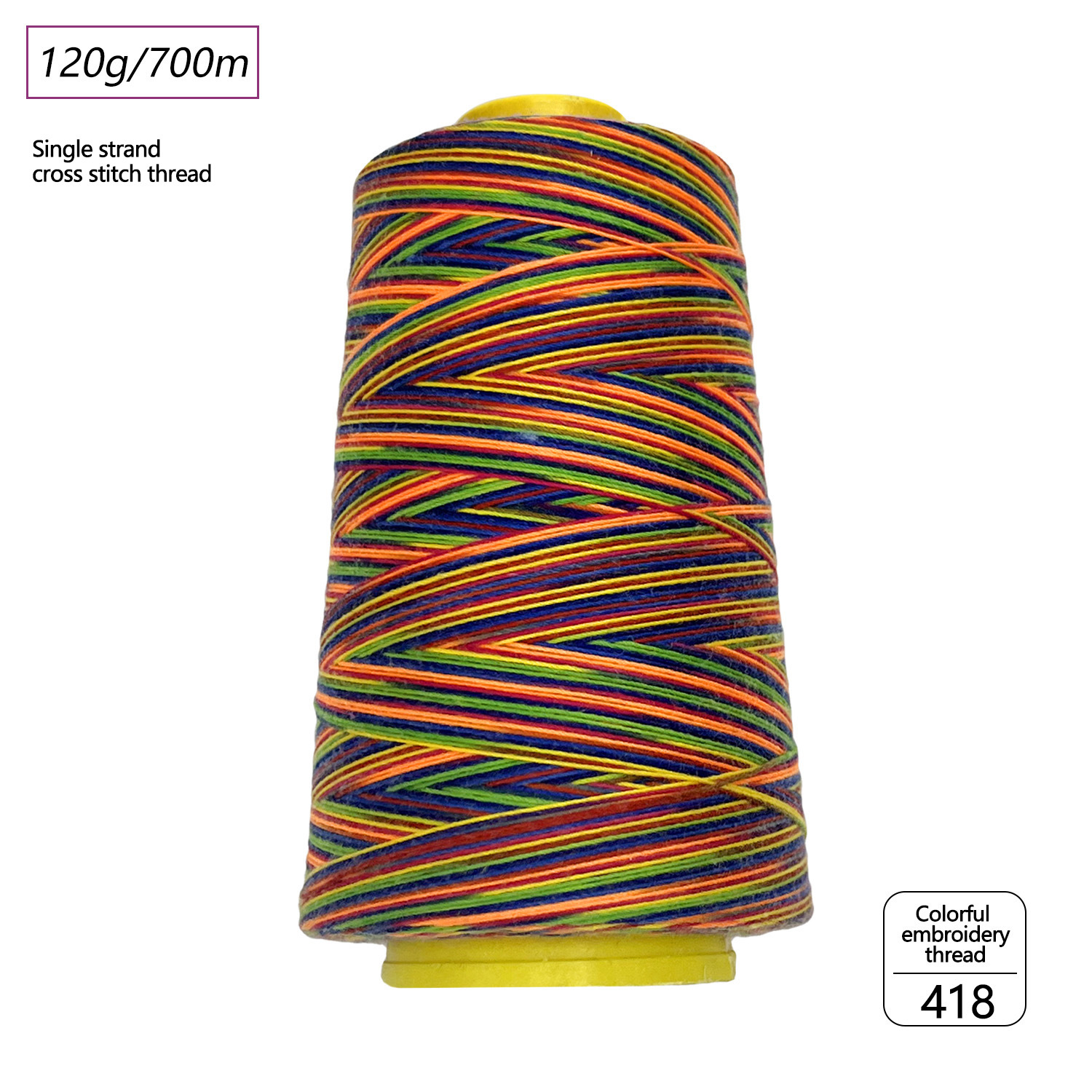 Mona Lisa real plantilla de color hilo de tubo de hilo bordado resistente al desgaste teñido de color brillante alta solidez del color image 10