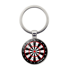 飞镖标靶钥匙扣挂件时光宝石复古镖盘吊坠汽车包包钥匙圈挂饰品