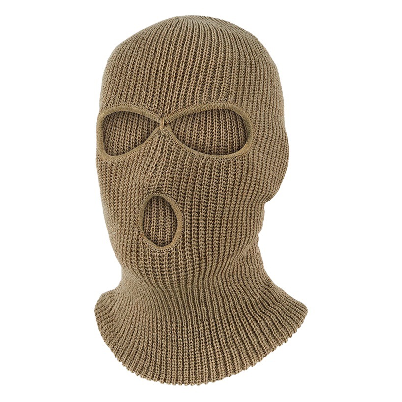 Ruidong Three-Hole Warm Mask Ski Double-Layer Knitted Hood Cold-Proof Balaclava Cycling Woolen Hat for Men