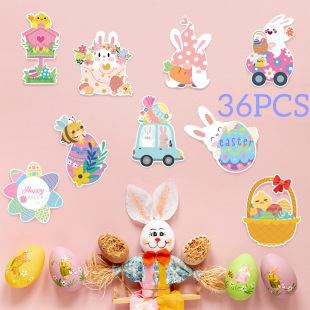 Quickly Grab Kidsren's Cartoon Fun Decorative Hanging Easter Egg DIY Creative Door Hanging 3D Stereo Creative Wall Sticker