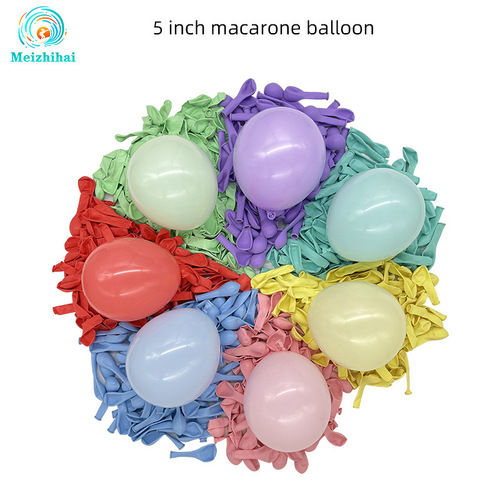 5-inch Macaron Balloon Wholesale Transparent Wedding Room Decoration Balloon Wedding Decoration Birthday Arrangement Set Customized