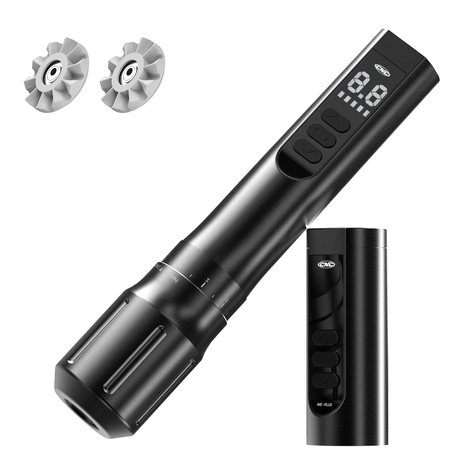 Bordado dragón nueva máquina de tatuaje de doble batería máquina todo en uno Motor de carga de energía inalámbrica pluma de tatuaje equipo de tatuaje transfronterizo