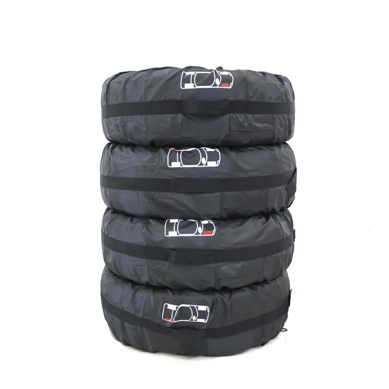Factory Direct Sale 210D Oxford Cloth Adjustable Car Tire Cover Snow Cover Wheel Hub Spare Tire Sun Protection Dust Cover