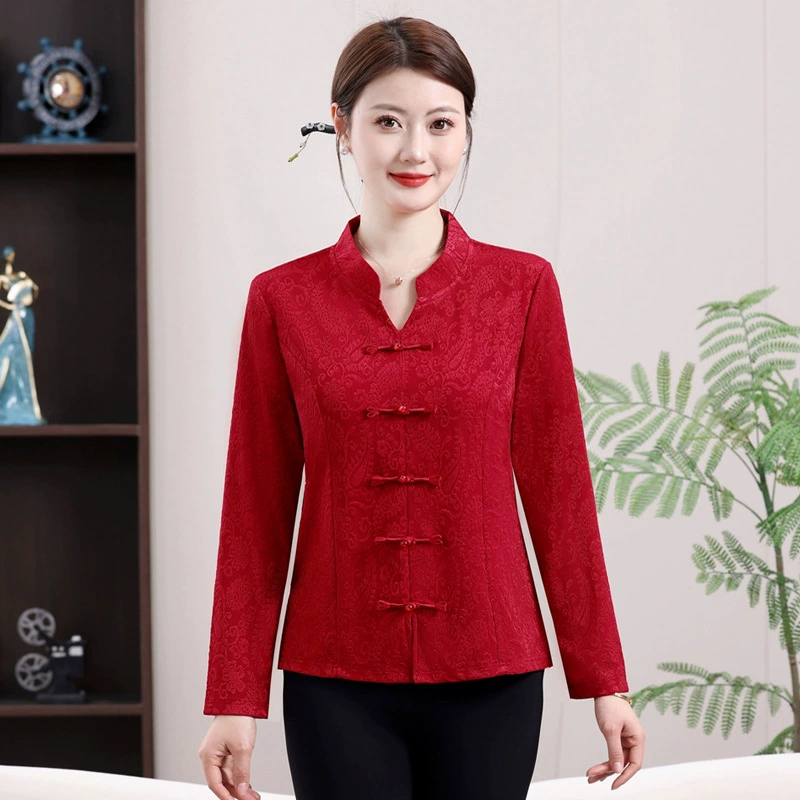 Весенние и осенние национальные топы в стиле национального стиля