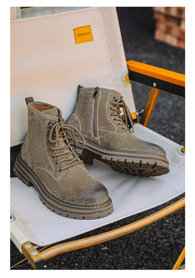 Martin Herren Desert Boots Gelb Englisches Design Arbeitsstiefel_voghion.com