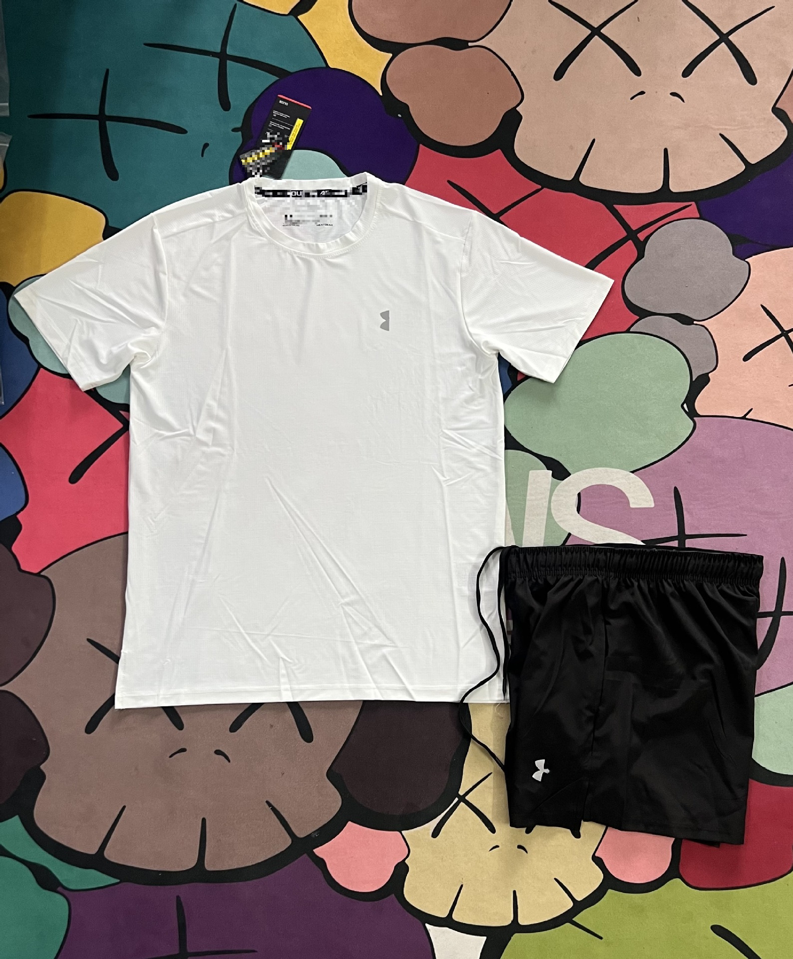 Conjunto Deportivo Secado Rápido para Hombre de 2 Piezas de Seda de Hielo Transpirable para Gimnasio y Correr