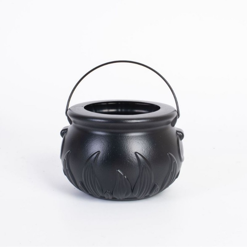 ハロウィンパーティーの装飾魔女バケツ 3 缶ホルダー鉄フレームキャンディバッグ装飾品小道具キャンディバケツボックス|undefined