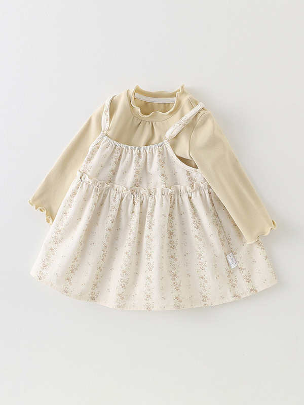 婴幼儿衣服秋季新款女童长袖裙子套装女宝连衣裙打底衫两件套 a类|undefined