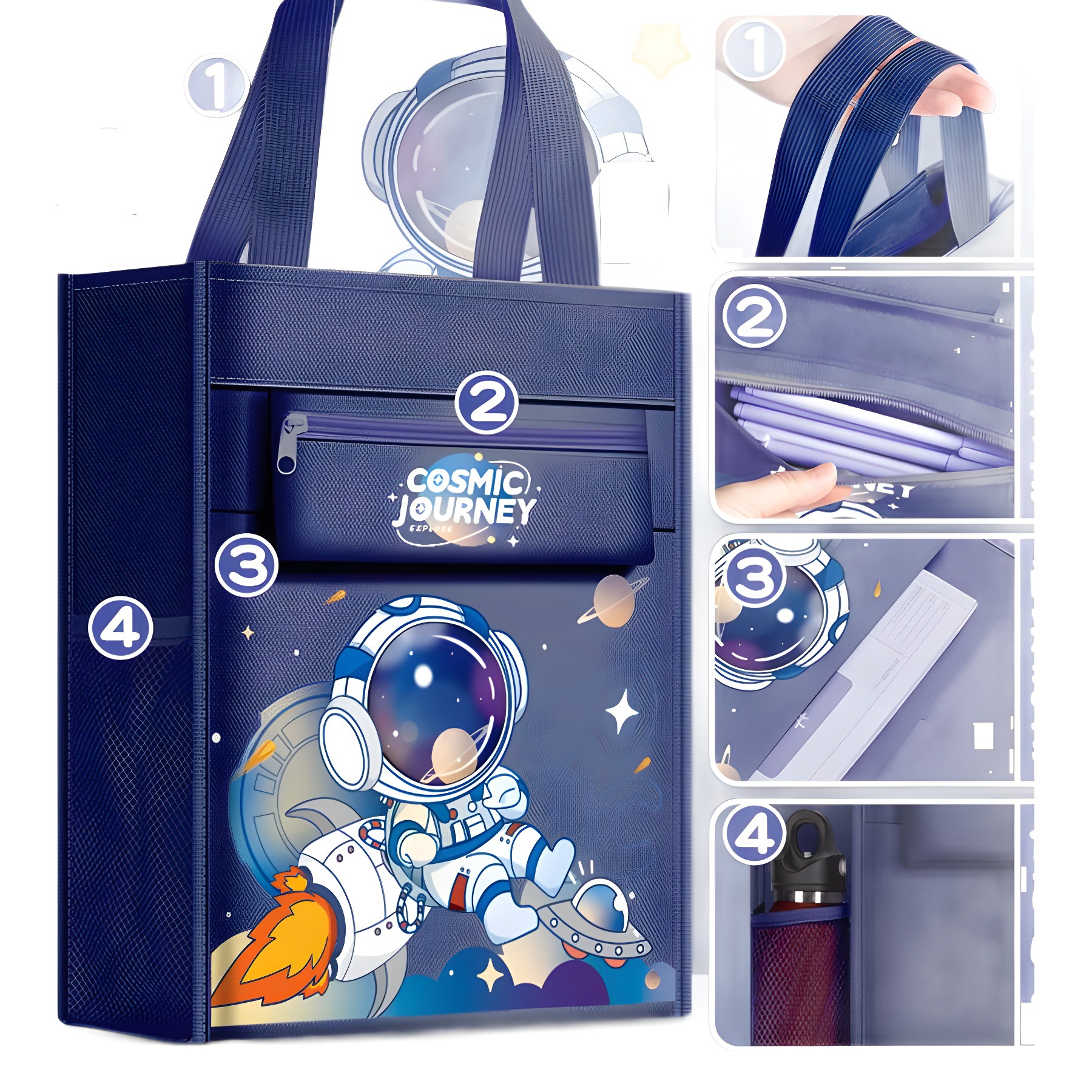 Bolsos de matrícula, bolsos de estudiantes de primaria, bolsos de libros, mochilas escolares portátiles de gran capacidad, aprendizaje de lecciones de recuperación, almacenamiento de arte para niños