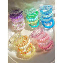 I 12713 Candy color telephone hair tie �ǹ�ɫ�Ԓ���lȦ