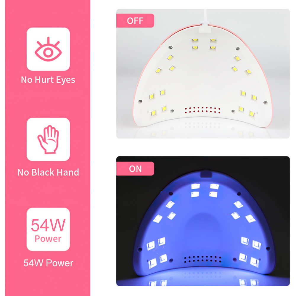 Description Picture 5 of item18LED Nail Dryer Lamp With Automatic Sensor UV Light USB For All Gels Professional Manicure Pedicure Nail Epuipment Tools Home