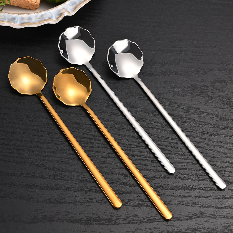 Edelstahl Rührlöffel Mit Spitzenmuster Für Kaffee Und Tee_voghion.com