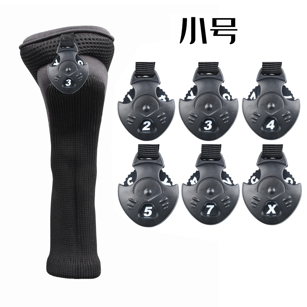 Cubierta de tapa de cubierta de club de golf vendedora caliente transfronteriza una cubierta protectora de poste de madera tres cinco cubierta de club de golf de tres piezas