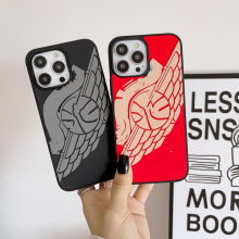 工厂直销3D立体贴皮手机壳球鞋翅膀手机保护套适用苹果15Pro手机