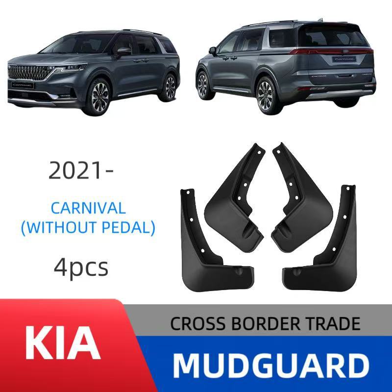 Adecuado para Kia Ka Wah Carnival 2021-2024 sin pedal de cuero de guardabarros de automóvil transfronterizo