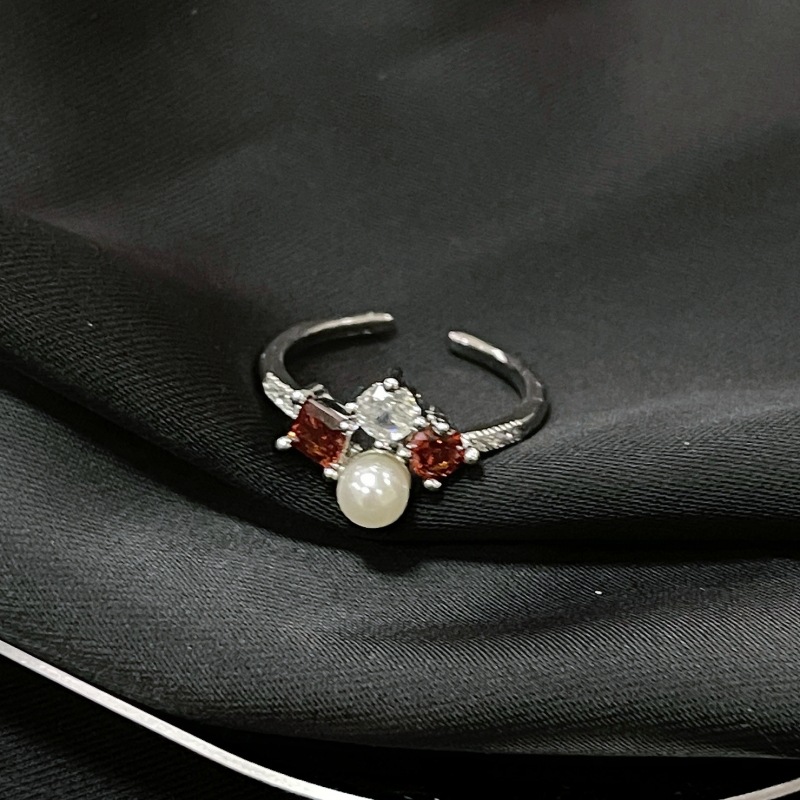7g Weight Zircon Inlay Material Rings Classification Adjustable Ring Size 1 Piece Quantity Daily Occasion Copper Material Geometric Pattern All Seasons Season Women's Gender Inlay Design IG Style, Shiny Style Wholesale Jewelry IG Style Shiny Geometric Copper Zircon Inlay Rings 12