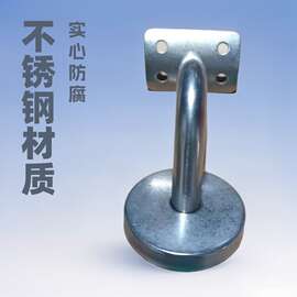 不锈钢墙托靠墙楼梯扶手支架七字弯头实心托架支撑架木楼梯壁挂式