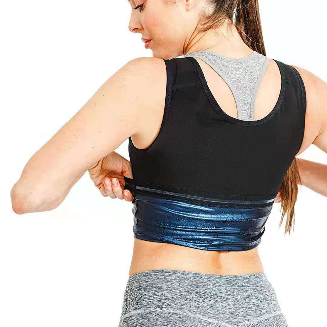 Amazon eBay chaleco de sudor de damas deportivos de acondicionamiento físico sufocante sudor abdominal abdominal yoga cuerpo explosivo sudor ropa