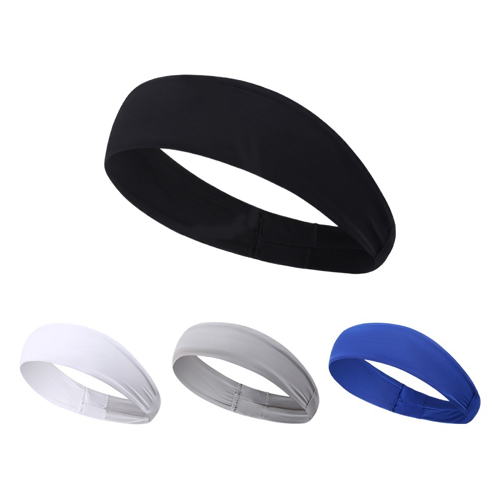 Makino Fei Hu Amazon Sports Headband Sweat-Absorbing Running Sweatband Nylon Ice Silk High Elasticity Quick-Dry Anti-Sweat Headband