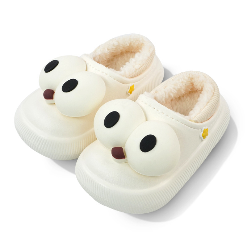 Dinosauro patrón de zapatos de algodón para niños zapatillas de algodón cálidas bolsas de terciopelo tacones impermeables antideslizantes zapatos de algodón para interiores