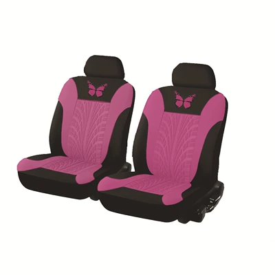 Seat Cover for the Whole Car — Universal seat cover - rose-red-two-seater-4-piece-set-general