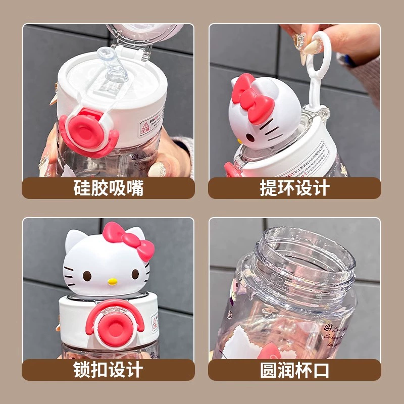 Children's high quality handheld summer straw with glass