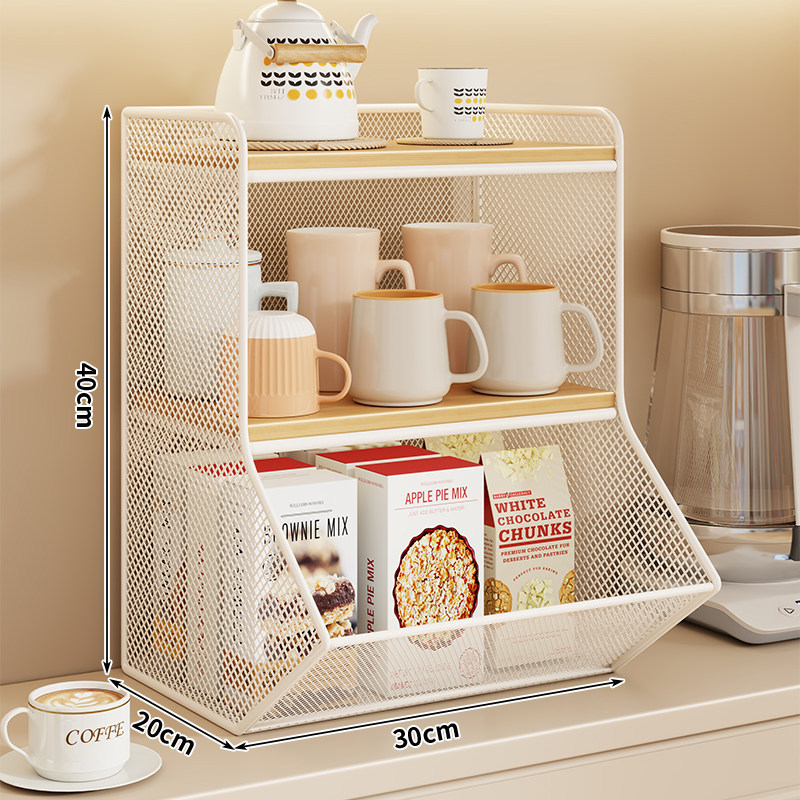 Estante Multicapa Organizador de Tazas de Escritorio