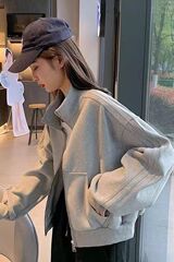 早秋短款运动外套女2025春秋新款棒球服休闲显瘦夹克开衫上衣宽松