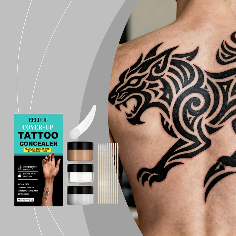 Eelhoe Tattoo Concealer Set Body Tattoo Makeup Cover-Up That Blends with the Skin, Daily Portable Concealer Eelhoe Tattoo Concealer Set Body Tattoo Makeup Cover-Up That Blends with the Skin, Daily Portable Concealer