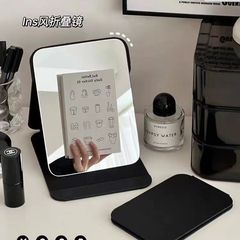 高精細折りたたみ化粧鏡、インスタイル寮用小型鏡、オフィスデスクトップ、ポータブル大型化粧鏡