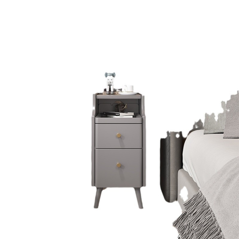 Mesita de noche para dormitorio, mesita de noche minimalista moderna, almacenamiento de madera maciza, mesita de noche para dormitorio, mesita de noche de madera maciza